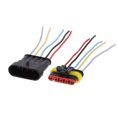 thumbnail image 4 of Auto Car Marine Cable Wire, y conectores de cable eléctrico a prueba de agua con arnés de cable 14 AWG - F 5pin Soledad Enchufe de conector de cable HID, 4 of 8
