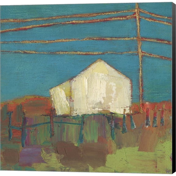 Great Art Now Fon Barn II by Sue Jachimiec, Canvas Wall Art, 24W x 24H