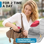 Large 7 Day Pill Organizer, 2 Times a Day Pill Box, Daily Medicine Organizer, Plastic