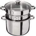 thumbnail image 2 of ExcelSteel 528 8 QT 18/10 Stainless Steel 4 Pc Professional Multi-Cooker, 2 of 8