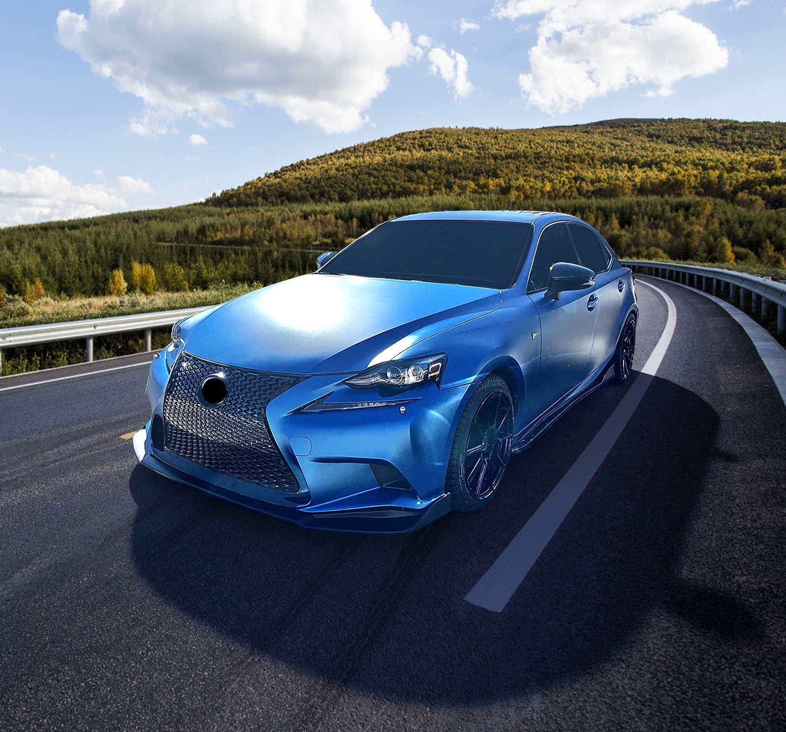 Ikon Motorsports Compatible with 14-16 IS250 IS300 IS350 F Sport IKON Style Front Bumper Lip PP