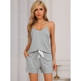 thumbnail image 2 of DARING DIVA Women's 2-Piece Soft Modal Pajama Sets XL Light Gray, 2 of 6
