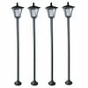2/4Pack Outdoor Solar Post Light Waterproof Vintage Street Light For Garden Lawn