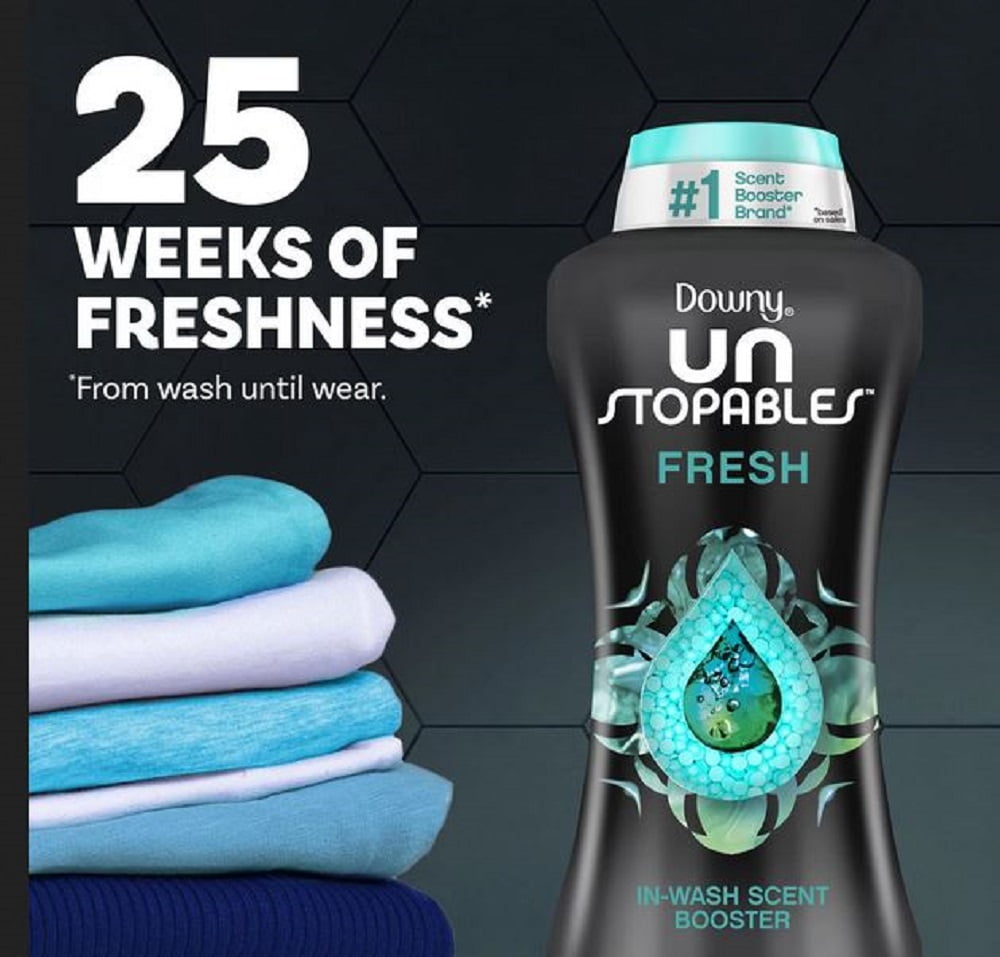 Downy Unstopables In-Wash Scent Booster Beads Fresh (34 Ounce)