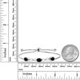 thumbnail image 5 of Gem Stone King 2.12 Ct Oval Black Onyx E-F Lab Grown Diamond 925 Sterling Silver Bracelet for Women, 5 of 5