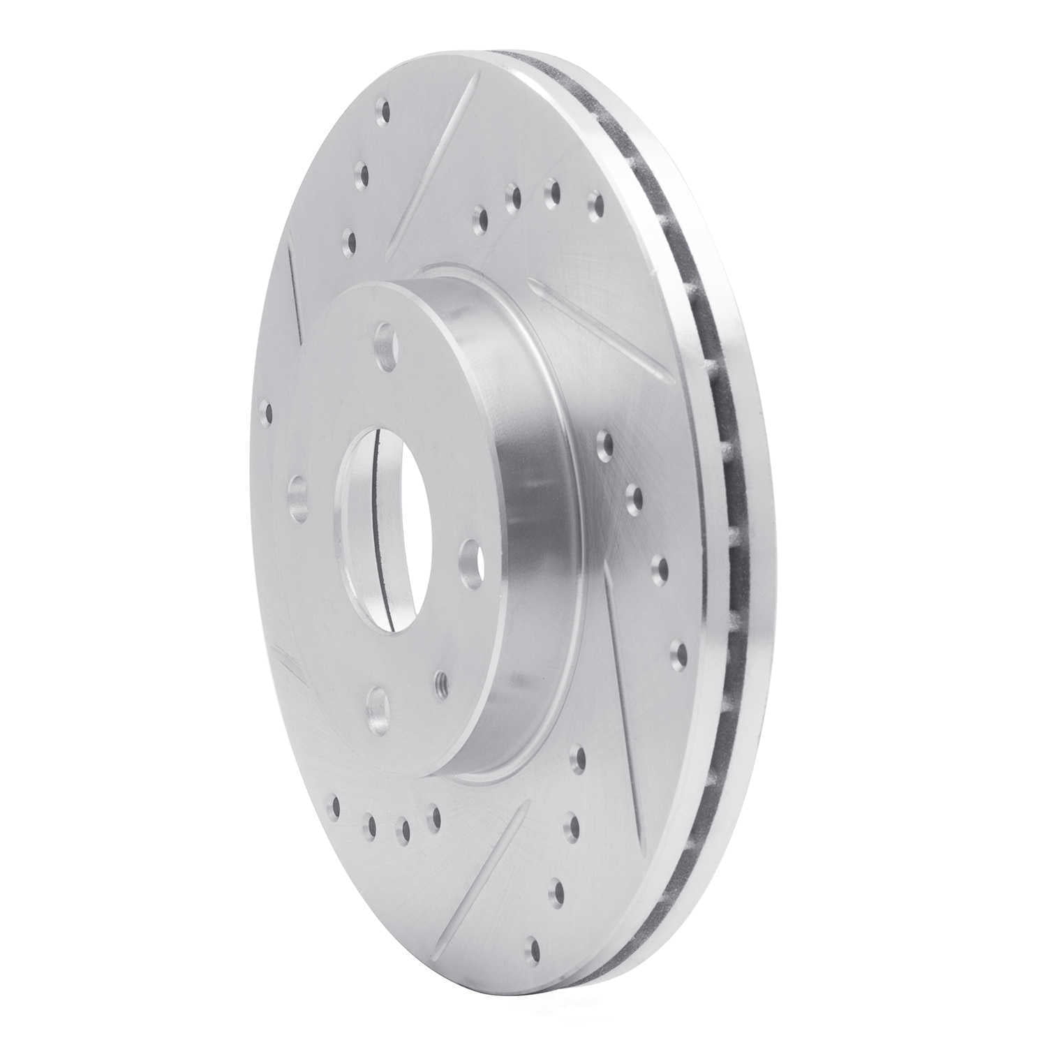 Dynamic Friction Company 631-54002L DFC Brake Rotor - Drilled And Slotted - Silver