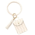 thumbnail image 2 of Jewelry On Clearance Large Bracelet Keychain Card Holder Tassel Bangle Key Ring Wristban With Wallet Multicolor, 2 of 2