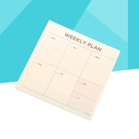 GOOHOCHY 60 Sheets Notebook Desk Weekly Planner Work Pads Office Dating