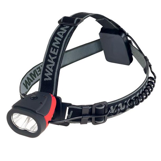 LED Headlamp Water Resistant Hands Free Flashlight With 160 Lumen and 2 SMD By Wakeman Outdoors
