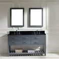 thumbnail image 3 of Virtu Caroline Estate 61'' Double Bathroom Vanity Set with Black Galaxy Top and Mirror, 3 of 3