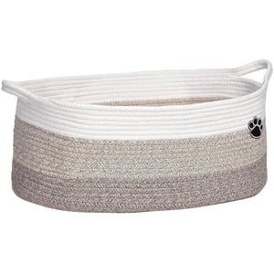 Optish Large Woven Cotton Rope Storage Basket