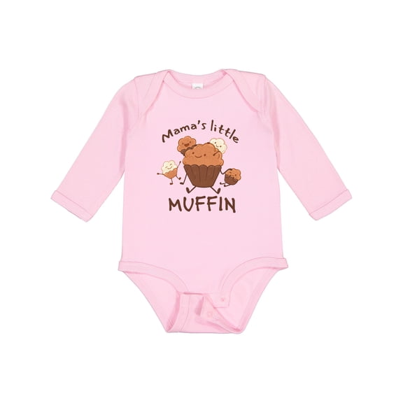 Inktastic Mama's Little Muffin Boys or Girls Long Sleeve Baby Bodysuit