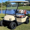 thumbnail image 2 of Yuyamidu 2 PCS Golf Cart Seat Covers Eagle Back Rest Seat Cushion Star Red Blue Stripes Golf Cart Backrest Bottom Seat Cover for Club Car and More 2 Person Seat, 2 of 8
