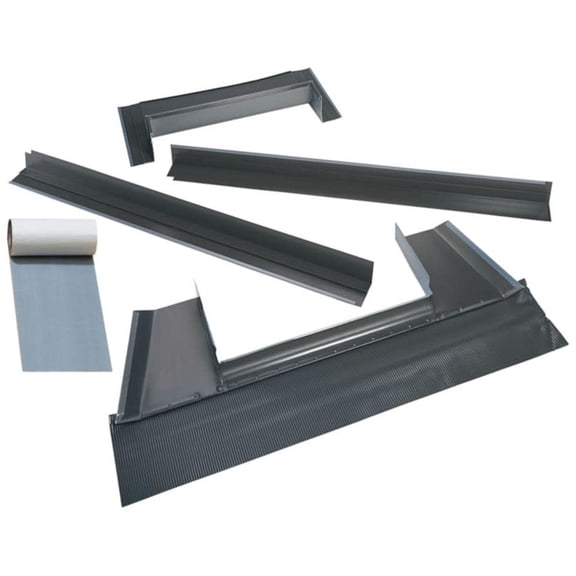 Velux Edm S01 0000B Edm Size S01 Metal Roof Flashing Kit For Deck Mounted Skylights - Grey