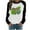 A-Black, variant on Ohufall Fall Clothes Fashion Women's Spring Patchwork St. Patrick's Day Printed Long Sleeves Round Neck Casual Tee Casual Loose Pullover Tops