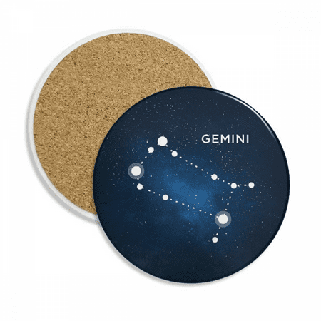 

Geni Constellation Zodiac Sign Coaster Cup Mug Tabletop Protection Absorbent Stone