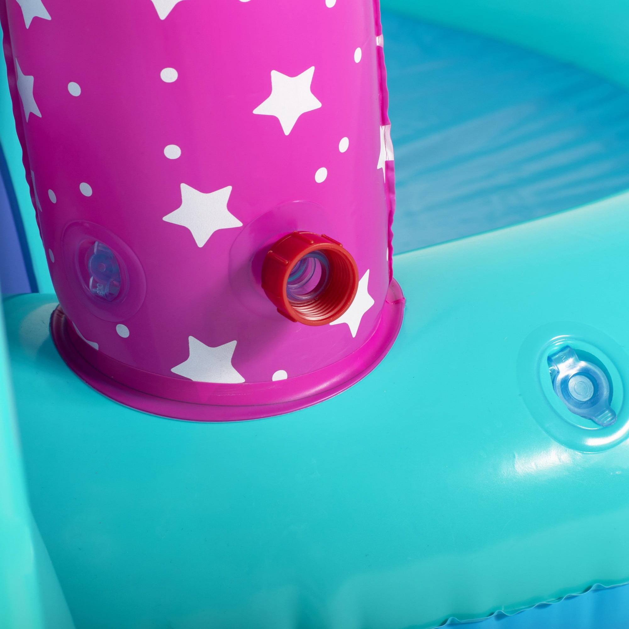 Bestway: H2OGO! Magical Unicorn Carriage Play Center - 9' Multicolor Inflatable, Kiddie Wade Splash Pool, Water Slide, Arch Sprayer, Toddler & Kids 2+