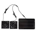 thumbnail image 2 of Solar Panel Fan, 20% Efficiency Solar Powered Fan Kit Portable 12V Eliminate Smell  For Dog House, 2 of 8