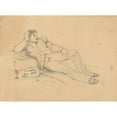 thumbnail image 2 of David Claypoole Johnston 24x19 Black Ornate Framed Double Matted Museum Art Print Titled: Relaxing Soldier (C. 1860s), 2 of 5