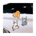 thumbnail image 4 of Funny Cat Car Stickers, 3D Cartoon Animal Cat Kitten Stickers DIY Car Tuning Stickers Cat Window Stickers Waterproof PVC Cat Stickers Kitten Wall Deca, 4 of 5