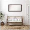 thumbnail image 4 of Amanti Art Custom Framed Wall and Bathroom Mirror (27.25 x 51.25 in.), Coffee Bean Brown Frame, 4 of 7