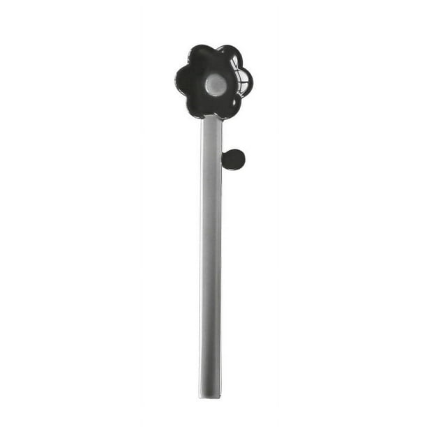 Cuchara para mezclar helado de girasol de colores | Agitador de mango largo de vidrio transparente de borosilicato | Mezclador de cócteles para café, limonada, té helado, helados y fiestas