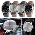 thumbnail image 2 of Men Vintage Date Calendar Dial Faux Leather Business Analog Quartz Wrist Watch, 2 of 8