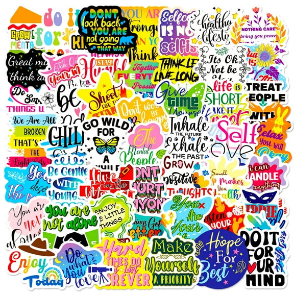 150 PCS English Graffiti Stickers – Waterproof Text & Quote Decals for Laptops, Luggage, Notebooks & Outdoor Decoration
