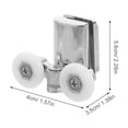 thumbnail image 5 of WEUVEB Bathroom Door Hardware Kit, Metal Construction, Easy Installation, 2 Sets for Home Improvement & Projects, 5 of 8