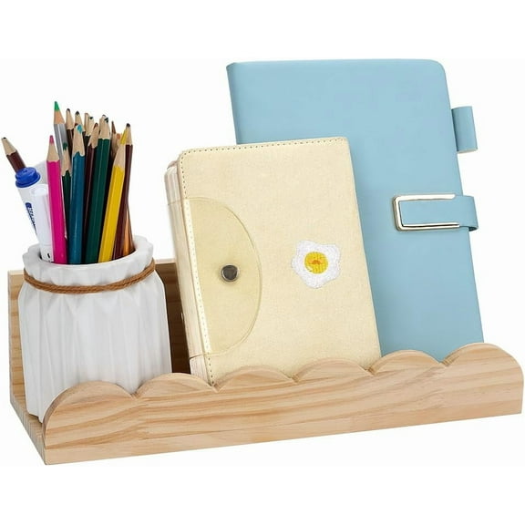 Wooden Scalloped Shelve Wall Floating Shelves 11.8 Inch Long Bisque Color Picture Ledge Shelf Pre-Assembled Floating Book Shelves for Books/Photo Frames/Vase Storage and Display diy