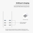 thumbnail image 3 of Cargador Usb Inteligente Universal 6 Puertos De Salida Convertidor De Carga Rápida Usb Indicador De Carga Adaptador De Carga Usb Kearding EL013380-01, 3 of 6