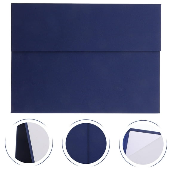 KONTONTY Tri Fold A4 Certificate Holder Diploma Cover Professional Document Folder Award Presentation Case for Graduation Ceremony