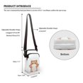 thumbnail image 6 of HELLHERO Double-layer Polyester Adjustable Shoulder Strap Crossbody Bag Women 4.33x1.97x7.09 Hummingbird Music Pattern, 6 of 7