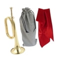 thumbnail image 4 of HILABEE Trumpet Bugle Blowing Musical Instrument for Orchestra Performances Training Style C, 4 of 9