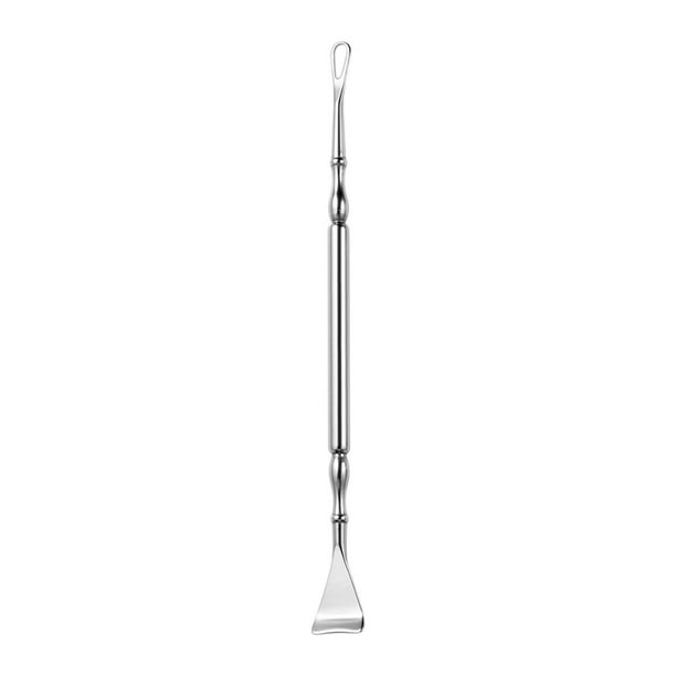 Extractor de puntos negros, acero inoxidable, mango ergonómico, doble cabezal para rostro y nariz. Estilo D