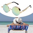 thumbnail image 4 of de sol para hombres y mujer lentes teñidos Oro dorado Zulema gafas de sol de mujer, 4 of 8