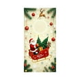thumbnail image 2 of Funda Navideña para Puerta con Diseño de Papá Noel, Ideal para Decorar El Día de Navidad. Medidas: 89 X 183 Cm (35 X 72 Pulgadas). Tela de Poliéster Resistente. Fácil Instalación. Apta para Puertas E, 2 of 6