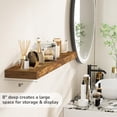 thumbnail image 6 of 36 Inch Floating Shelves - Deep Rustic Wooden Wall Shelves - Extra Deeper & Thicker Wall Mounted Storage Shelf for Bedroom, Kitchen, Farmhouse - 2 Pack, Rustic Brown, 6 of 7