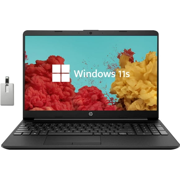 HP 15.6" HD Student Laptop, Intel Pentium Silver N5030, 16GB RAM, 256GB PCIe SSD, Intel UHD Graphics, HD Webcam, Numpad, Wi-Fi 5, Bluetooth, Windows 11, Black, 32GB USB Card