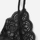 thumbnail image 5 of Conjunto de ropa interior de encaje floral encantador para mujer, regalo de lencería de bragas de malla, negro, M Noticed XX000194-09, 5 of 7