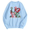 thumbnail image 2 of Christmas Sweatshirts for Women 2025 Long Sleeve Crewneck Festive Xmas Holiday Graphic Sweatshirt Pullover Tops, 2 of 5