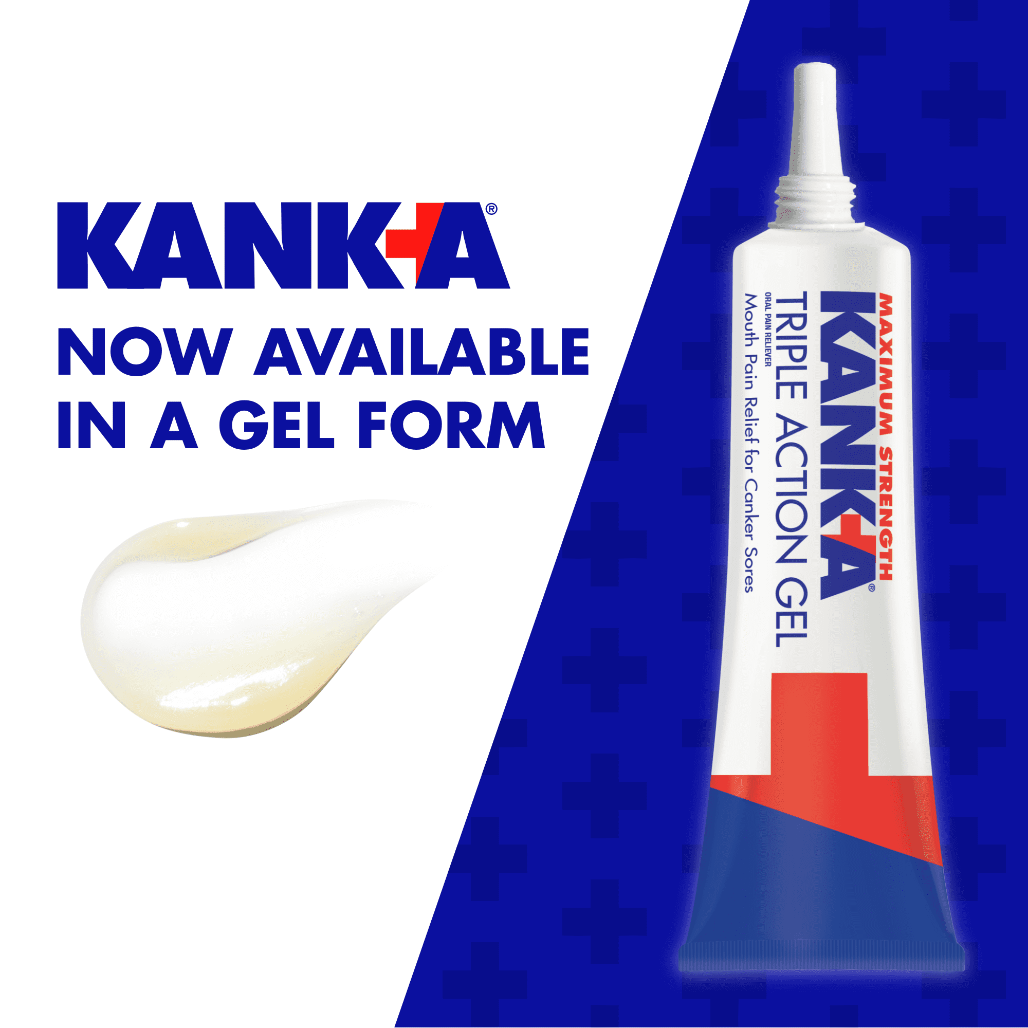 Kank-A Triple Action Maximum Strength Canker Sore Gel, Benzocaine Mint Flavor, 0.42 oz
