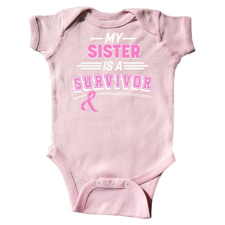 

Inktastic My Sister is a Survivor Breast Cancer Awareness Gift Baby Boy or Baby Girl Bodysuit