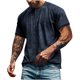 thumbnail image 1 of Manga Corta de Verano Tops de la Moda Casual de los Hombres de Color Sólido Solapa Top Camiseta Cuello Redondo, Camiseta Casual Ligera, 1 of 9