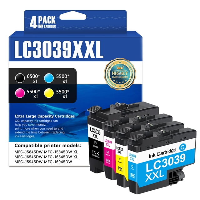 Cartucho de tinta SFINK LC3039 XXL, paquete de 4, alto rendimiento