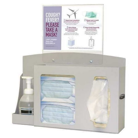 Bowman Dispensers Hygiene Station,Brown,17 7/8" W BD202-0012