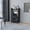 Black#2, variant on Living Room Cabinets Rawlins Bar Cart with 6-Bottle Rack, Storage Cabine and Mobile Caster Wheels,Wooden Cabinets