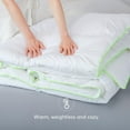 thumbnail image 3 of KASENTEX  Goose Down Comforter Corner Tabs, Baffle Box Cotton Blend Duvet Insert California King - All Season, 3 of 5