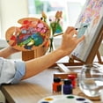 thumbnail image 5 of Uxcell 9"x12" Wooden Paint Palette Wood Color Mixing Oval Painting Palette with Thumb Hole 6 Pack, 5 of 6