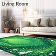thumbnail image 2 of ODIKA 2'x3' Machine Washable Non-Slip Area Rug, Fantasy Woodland with Scattered Petals High Traffic Rug, Green, 92914, 2 of 7